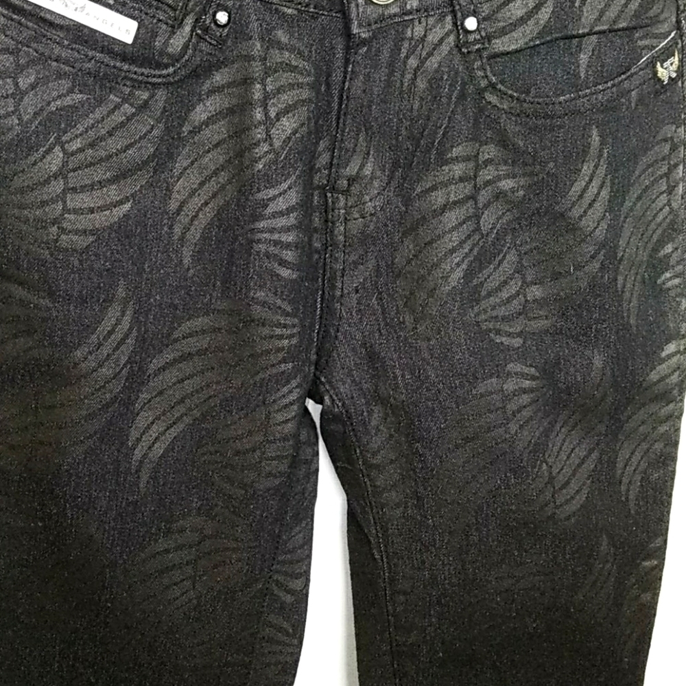 TREY'S Angels Sexy 3/4 Skinny Jeans Angel Wings - Picture 11 of 13
